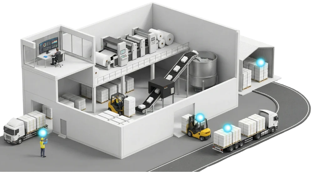 Wastepaper delivery control - objective, in real-time, right at the truck.